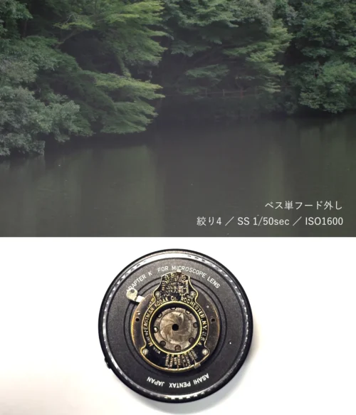 絞り4 / SS 1/50sec / ISO1600
